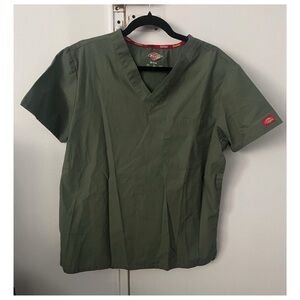 Dickies green scrub top and pants Size S